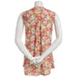 Petite Notations Sleeveless Floral Pleated Blouse - image 3