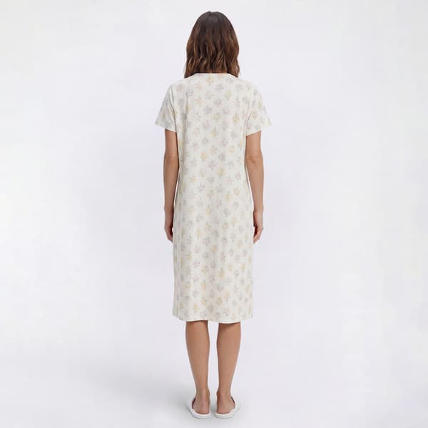 Womens Laura Ashley® Short Sleeve Garden Bouquets Nightgown