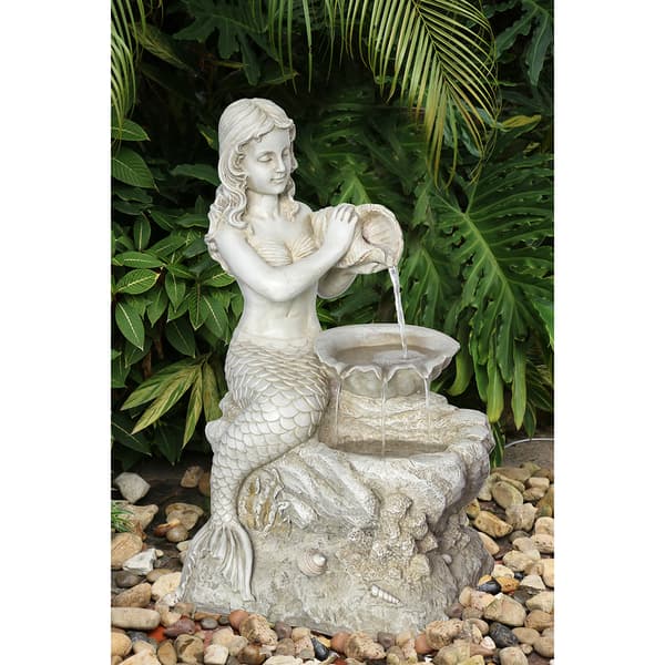 Resin Mermaid Fountain - image 