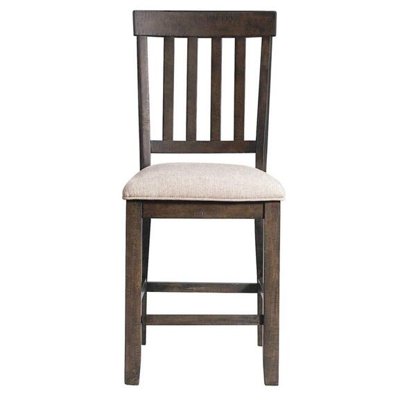 Elements Stone Slat Back Counter Height Side Chair Set