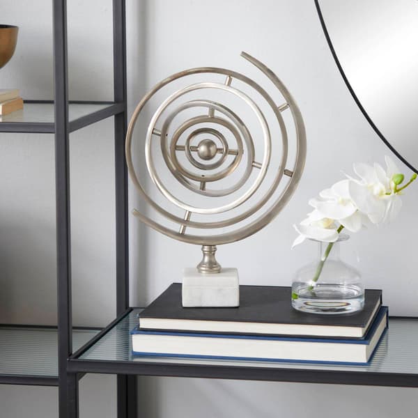9th &amp; Pike® Silver Aluminum Glam Armillary