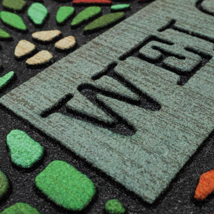 Mohawk Home Stained Glass Geometric Rectangle Doormat