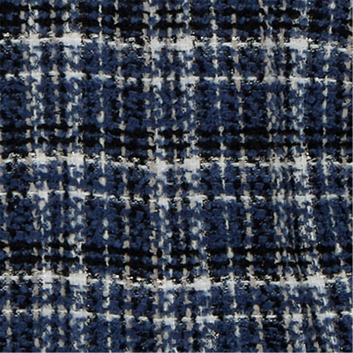 Womens Alfred Dunner Tuscany Denim Trim Plaid Eyelash Jacket