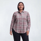 Womens Mountain Ridge Long Sleeve Plaid Flannel - Zephyr - image 1