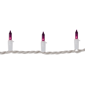 Brite Star 49.5ft. Purple Mini Christmas White Wire Light Set - image 4