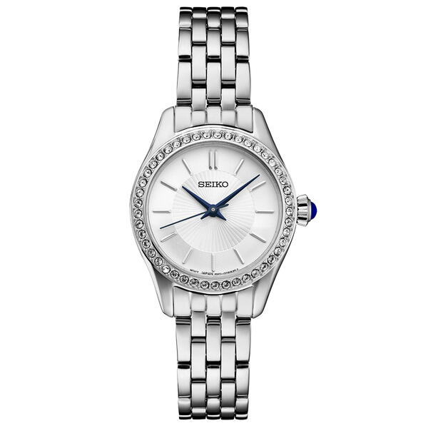 Womens Seiko Crystals Collection Silver-Tone Watch - SUR539 - image 