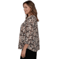 Plus Size Emaline Key Items 3/4 Sleeve Boat Neck Stallion Blouse - image 4