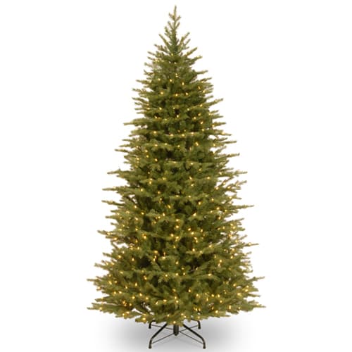 National Tree 6.5ft. Nordic Spruce® Slim Tree with Clear...
