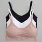 Plus Size Nautica 3pk. Bras w/Adjustable Straps NT5117-3PKAC - image 2