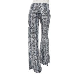 Womens White Mark Printed Palazzo Pants - Snake Print
