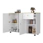 FM FURNITURE Chico White Kitchen Island - image 3