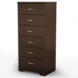 South Shore Step One 6-Drawer Chest - Chocolate