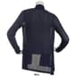 Womens Notations Long Sleeve Solid Perforated Open Cardigan - image 2