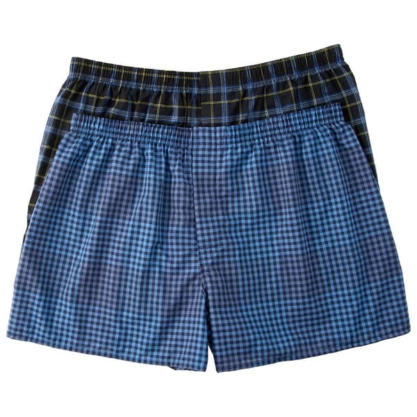 Mens Big & Tall Hanes&#40;R&#41; 2pk. Big Man Ultimate&#40;R&#41; Tartan Boxers - image 