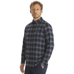 Mens LANDS’ END® Campside Flannel Shirt - Slate