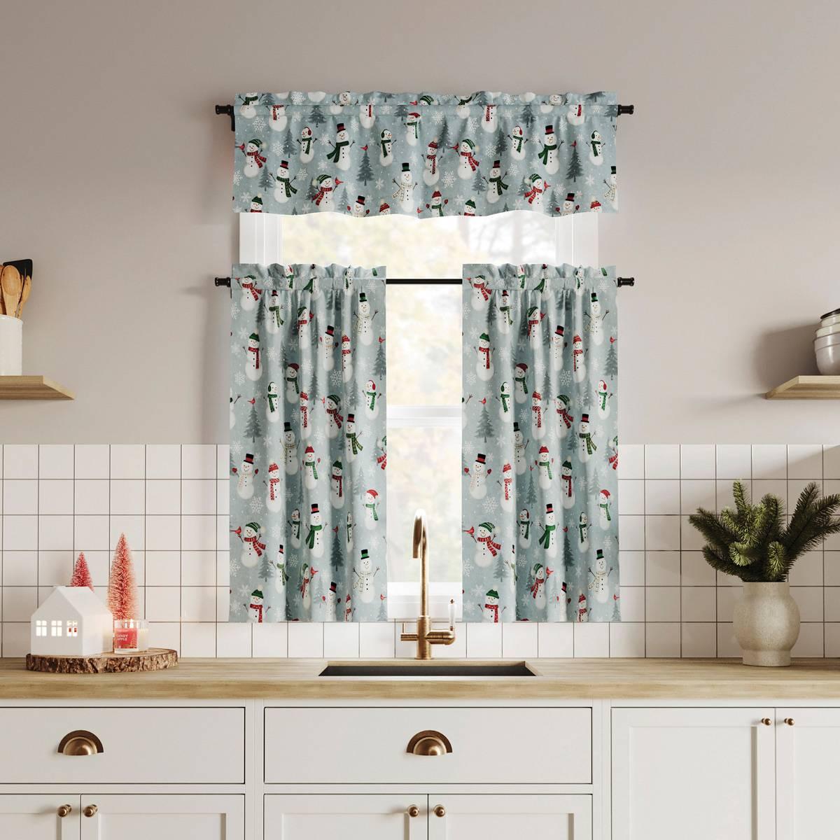 Snow People Cotton Blend Valance