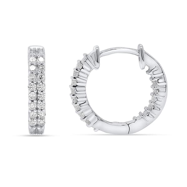Nova Star(R) Lab Grown Diamond Inside Out Hoop Earrings - image 