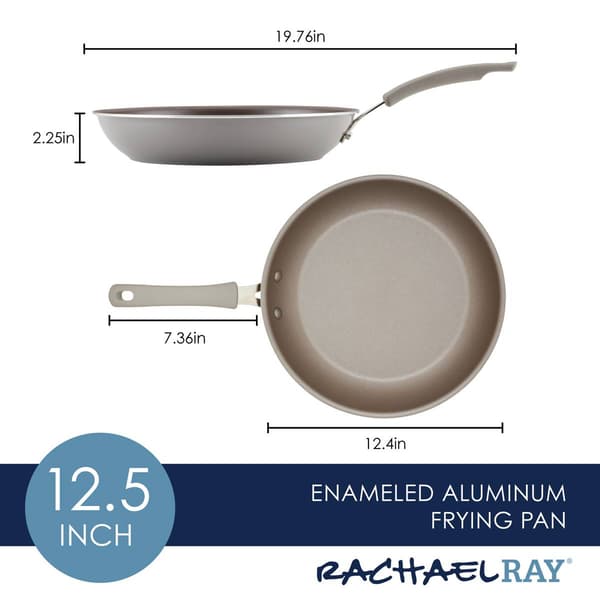 Rachael Ray Cook + Create 12.5in. Aluminum Nonstick Frying Pan