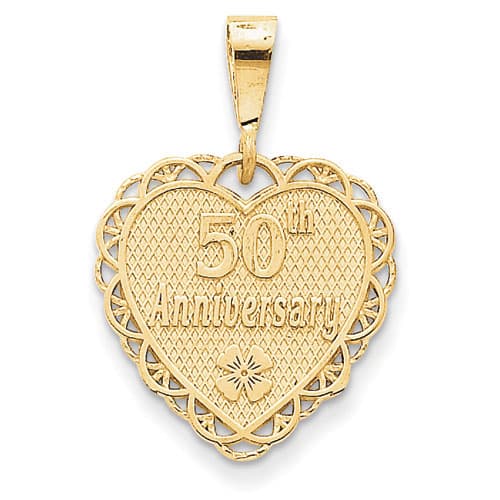 Gold Classics(tm) 14kt. Gold 50th Anniversary Pendant - image 