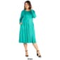 Plus Size 24/7 Comfort Apparel Fit N' Flare Dress - image 7