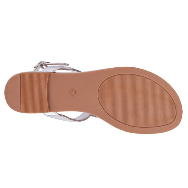 Womens New York & Company Rosette Flip Flops