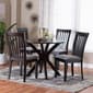 Baxton Studio Lore Modern Dark Brown Wood 5pc. Dining Set - image 8