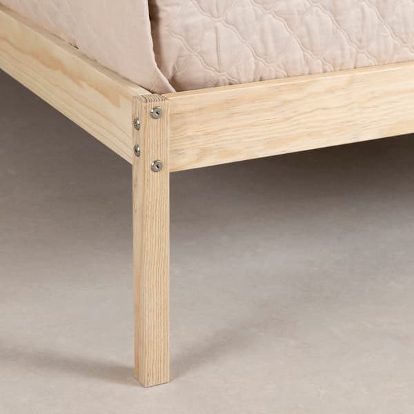 South Shore Sweedi Natural Wood Full Wooden Bed