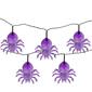 Northlight Seasonal 10ct. Purple LED Spider Halloween Lights - image 1