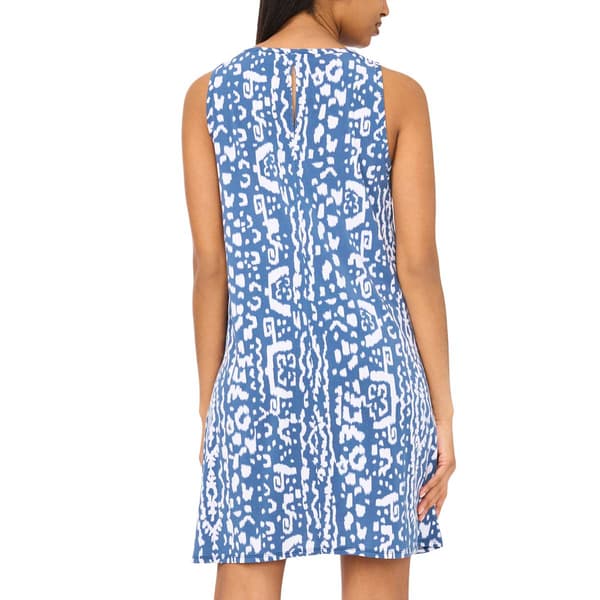 Womens MSK Sleeveless Abstract Shift Dress
