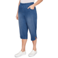 Plus Size Alfred Dunner Port Side Super Stretch Denim Capris - image 3