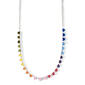 Rainbow Cubic Zirconia Heart Necklace - image 1