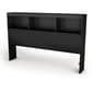South Shore Spark Pure Black Full Bookcase Headboard - image 1