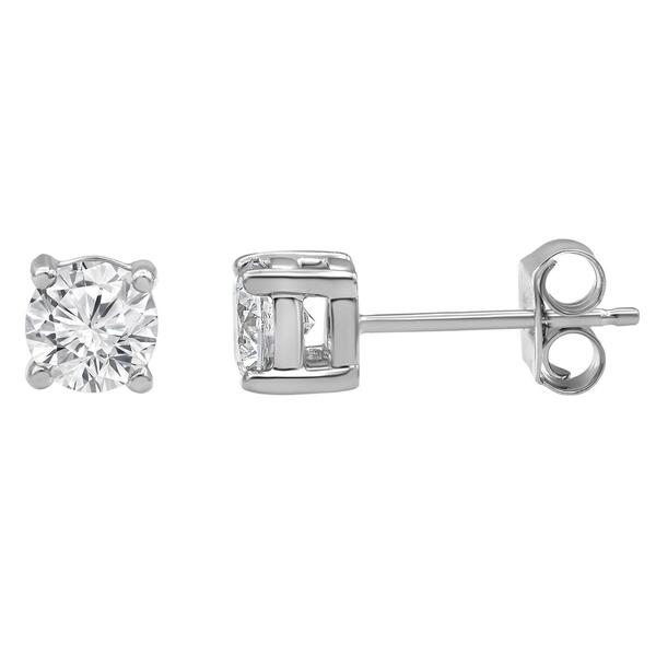 Nova Star&#40;R&#41; White Gold Diamond Solitaire Stud Earrings - image 