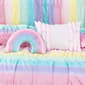 Alex &amp; Bella Rainbow Rouched Microfiber Comforter Bedding Set - image 4