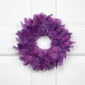 Northlight 10in. Layered Purple Feather Christmas Wreath - image 1