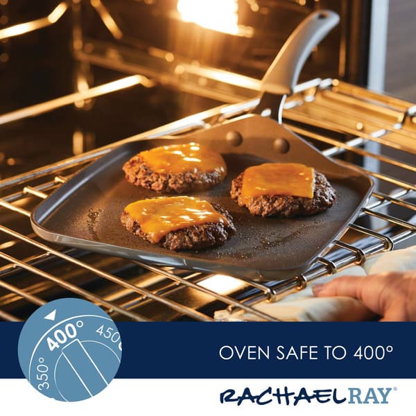 Rachael Ray Cook + Create 11in. Nonstick Aluminum Griddle Pan