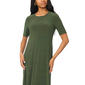 Womens MSK Short Sleeve Solid Midi Dress - image 4