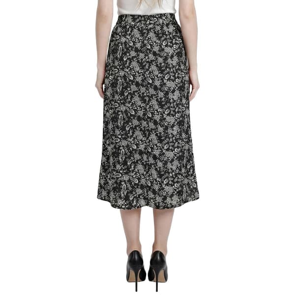 Womens NY Collection Floral Pocket Woven Gauze Skirt