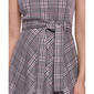 Womens Calvin Klein Sleeveless Plaid Belt Waist Midi Dress - image 5