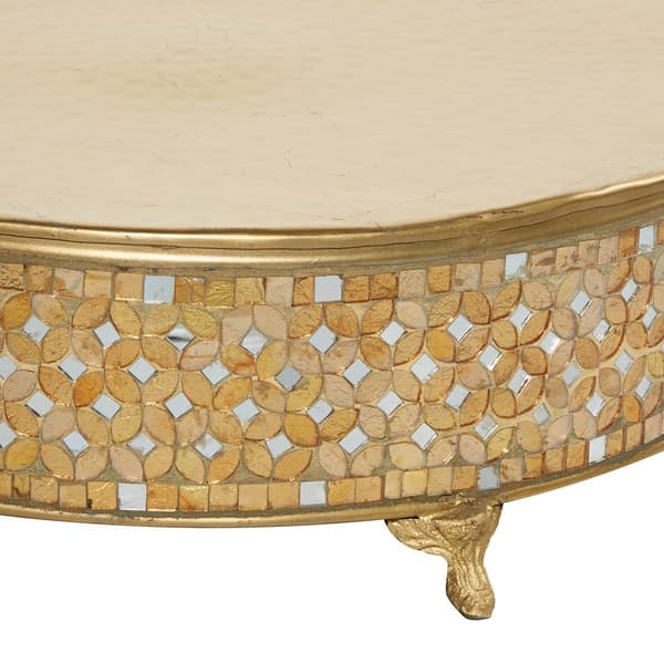 9th & Pike&#174; Metal & Glass Mosaic Tiered Cake Stand