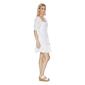 Juniors Trixxi Puff Sleeve Square Neck Tier Linen Shift Dress - image 4