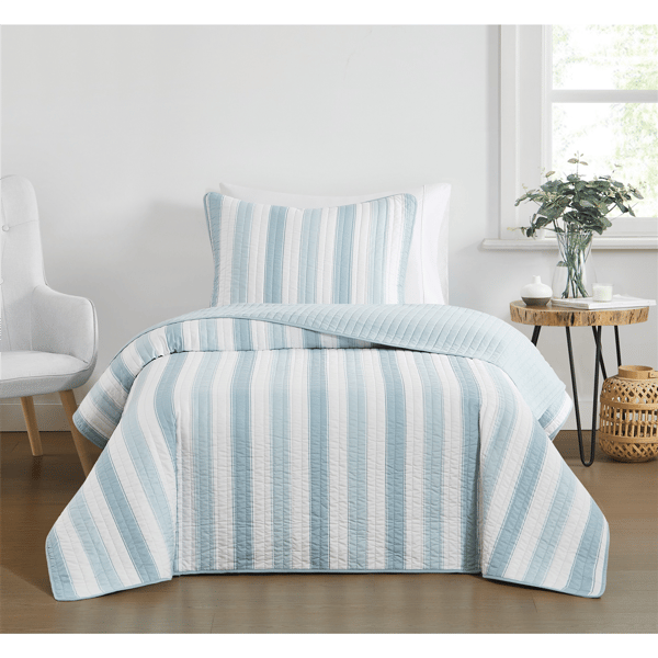 Truly Soft Aiden Stripe 3pc. Quilt Set