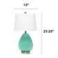 Lalia Home Pleated Table Lamp w/White Fabric Shade - image 5