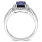 Gemstone Classics&#8482; 10kt. White Gold Lab Created Sapphire Ring - image 2