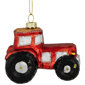 Northlight 3.5in. Red & Gold Tractor Glass Christmas Ornament - image 4