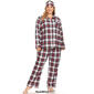 Plus Size White Mark 3pc. Plaid Pajama Set - image 6