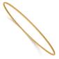 Gold Classics(tm) 14kt. Gold 1.5mm Textured Slip-On Bangle Bracelet - image 1
