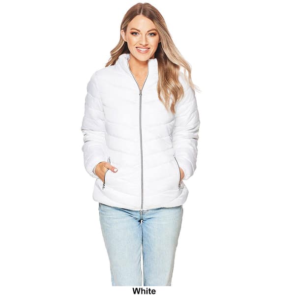 Womens Big Chill Cloud Fill Faux Packable Puffer Coat