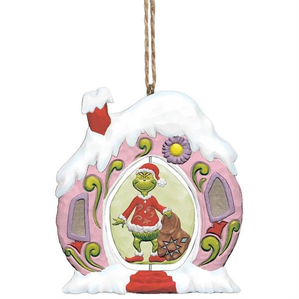 Jim Shore Grinch Stealing Presents Ornament - image 