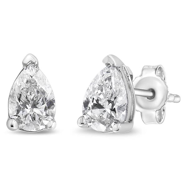 Haus of Brilliance 3/4ctw. Lab Grown Diamond Solitaire Earrings